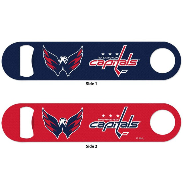 Abridor de botellas de metal de dos caras de Washington Capitals