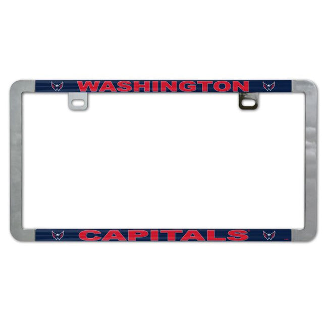 Washington Capitals Metal Lic. Plate Frame Slim