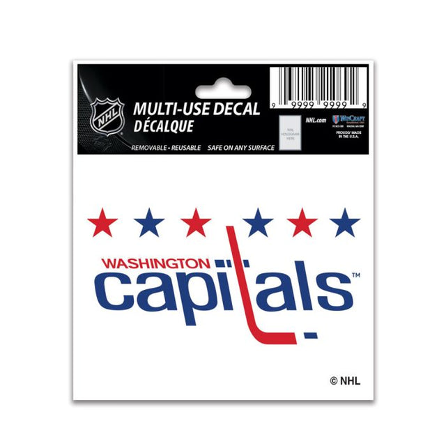 Calcomanía multiusos de Washington Capitals de 3" x 4"