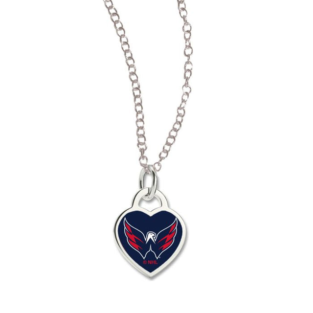 Washington Capitals Necklace w/3D Heart