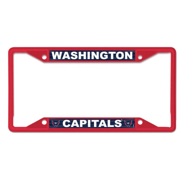 Marco con licencia roja de Washington Capitals, plt., manga corta