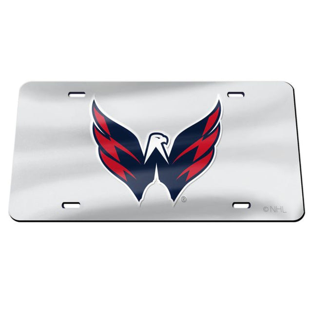 Washington Capitals SILVER Specialty Acrylic License Plate