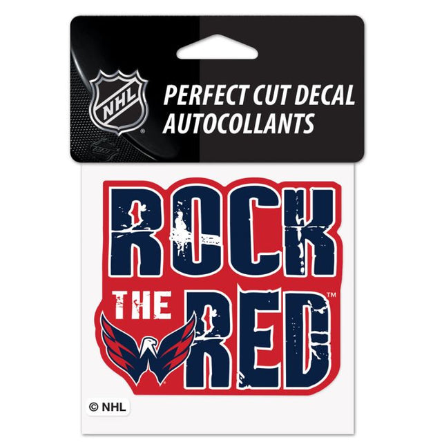 Washington Capitals Slogan Perfect Cut Color Decal 4" x 4"