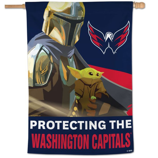 Washington Capitals / Star Wars Mandalorian Vertical Flag 28" x 40"