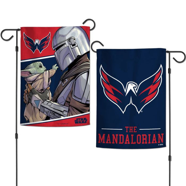 Washington Capitals / Star Wars mandalorian Garden Flags 2 sided 12.5" x 18"