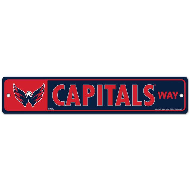 Washington Capitals Street / Zone Sign 3.75" x 19"