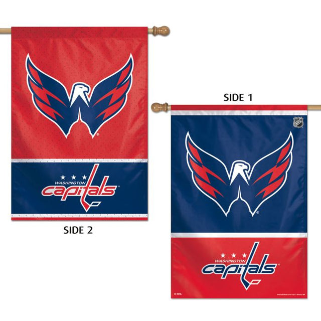 Bandera vertical de Washington Capitals de 2 lados, 28" x 40"