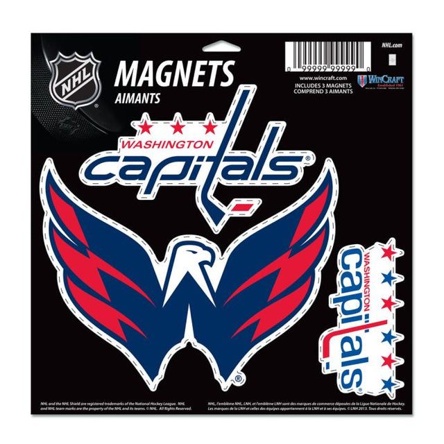 Imán de vinilo de Washington Capitals de 11" x 11"