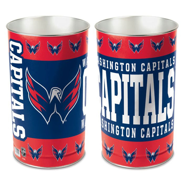 Washington Capitals Wastebasket - tapered 15"H