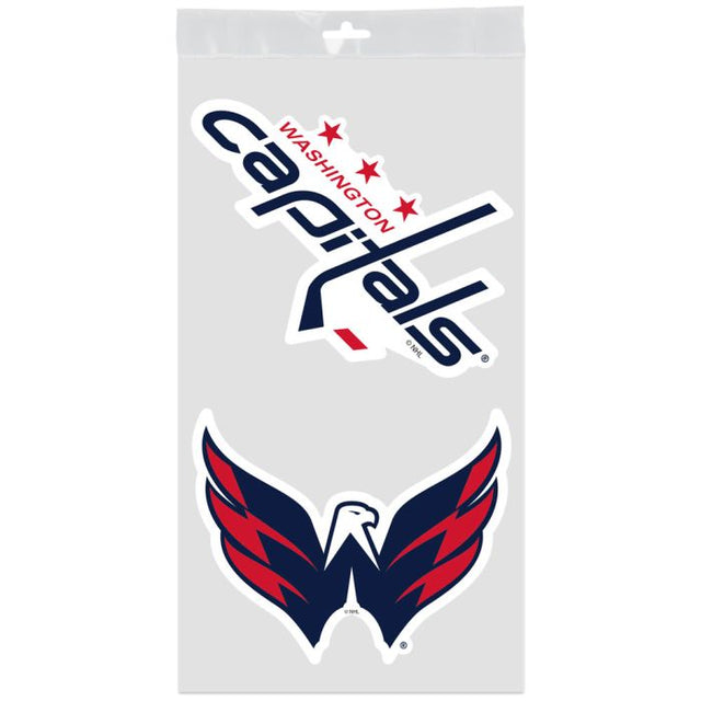 Calcomanías para ventanas de Washington Capitals de 4" x 7"