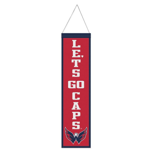 Washington Capitals Wool Banner 8" x 32"