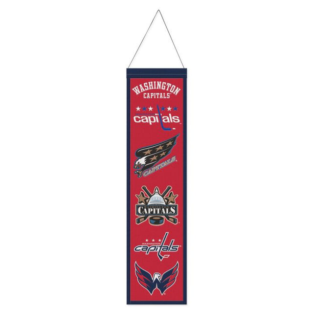 Washington Capitals Wool Banner 8" x 32"