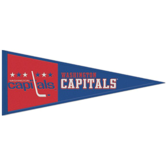 Banderín de lana de Washington Capitals de 13" x 32"