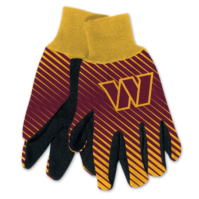 Guantes de dos tonos para adultos de Washington Commanders