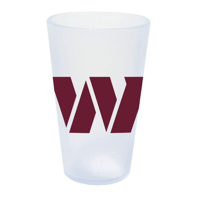 Vaso de pinta de silicona de 16 oz con forma de carámbano de Washington Commanders