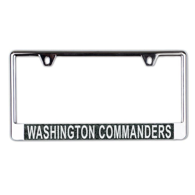 Washington Commanders Lic Plt Frame B/O Metallic