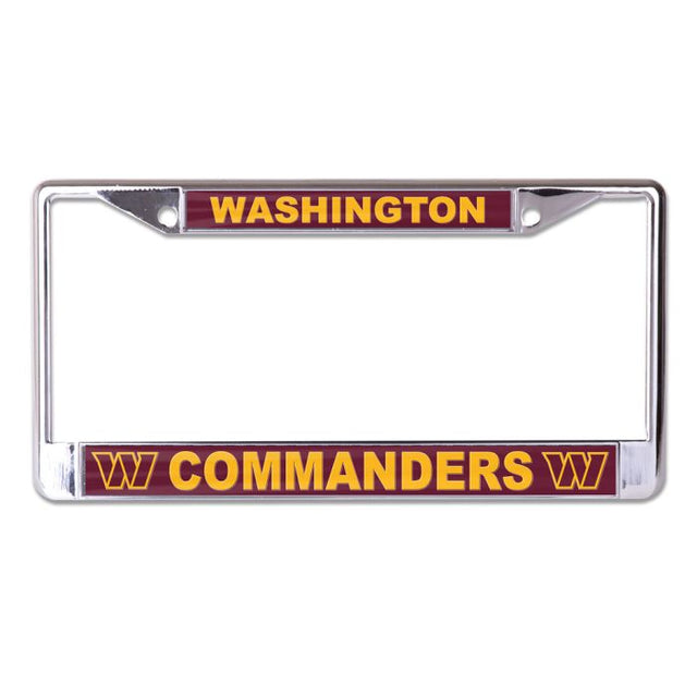 Washington Commanders Lic Plt Frame S/L Printed