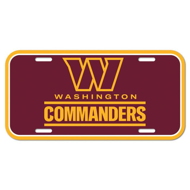 Washington Commanders License Plate