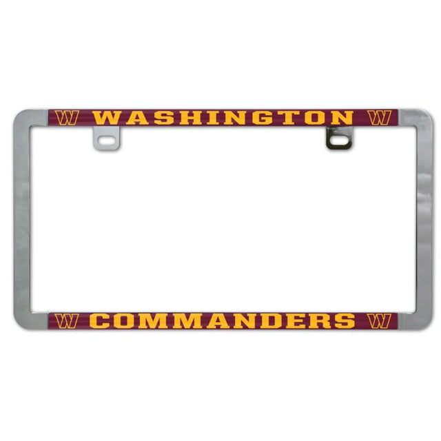 Washington Commanders Metal Lic. Plate Frame Slim