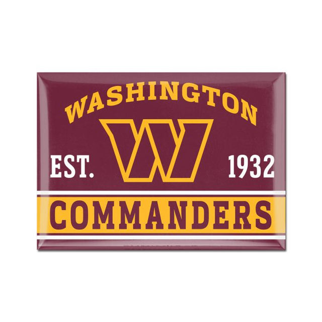 Washington Commanders Metal Magnet 2.5" x 3.5"