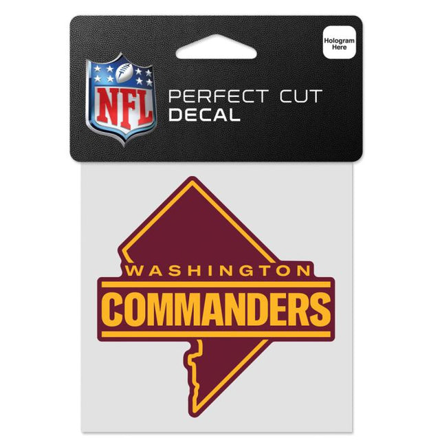 Washington Commanders Perfect Cut Color Decal 4" x 4"