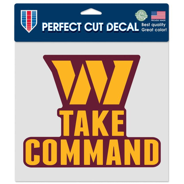 Washington Commanders Perfect Cut Color Decal 8" x 8"