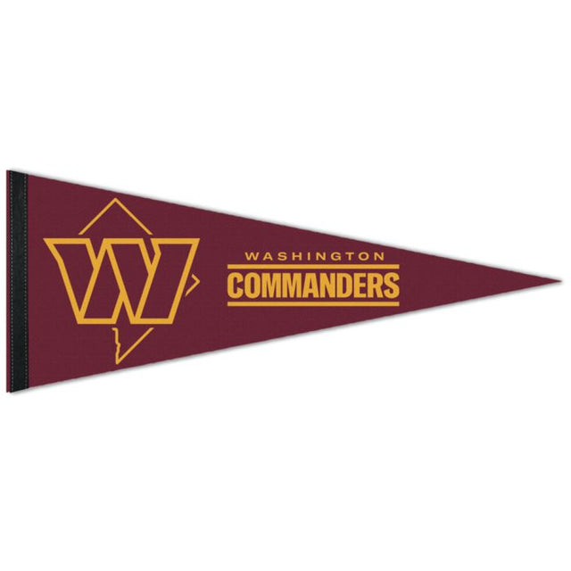 Banderín premium de los Washington Commanders de 12" x 30"