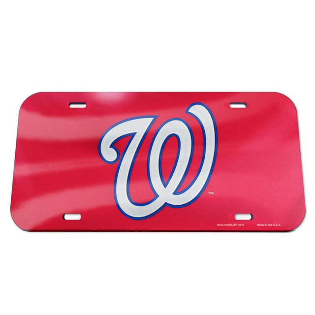 Washington Nationals Acrylic Classic License Plates