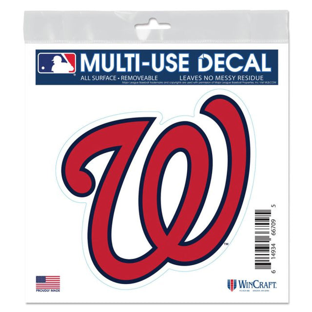 Washington Nationals All Surface Decal 6" x 6"