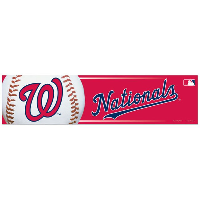 Washington Nationals Bumper Strip 3" x 12"