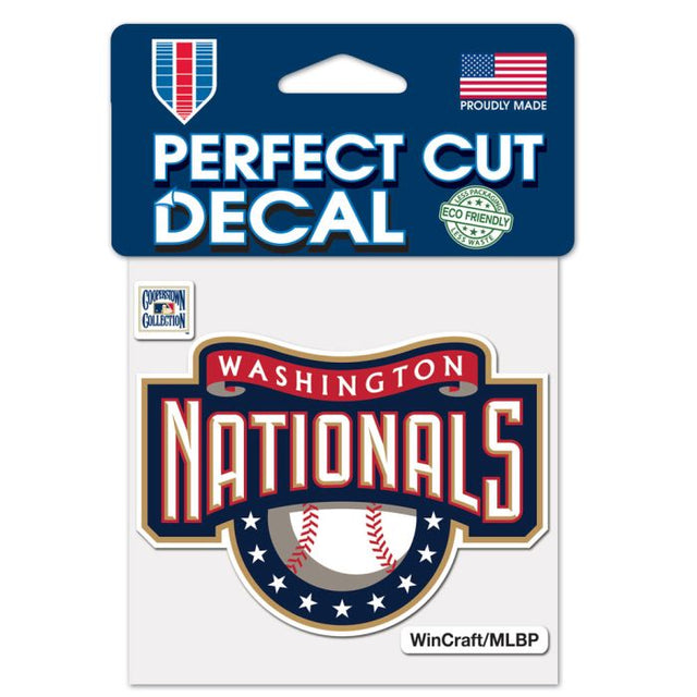 Washington Nationals / Cooperstown Cooperstown Perfect Cut Color Decal 4" x 4"