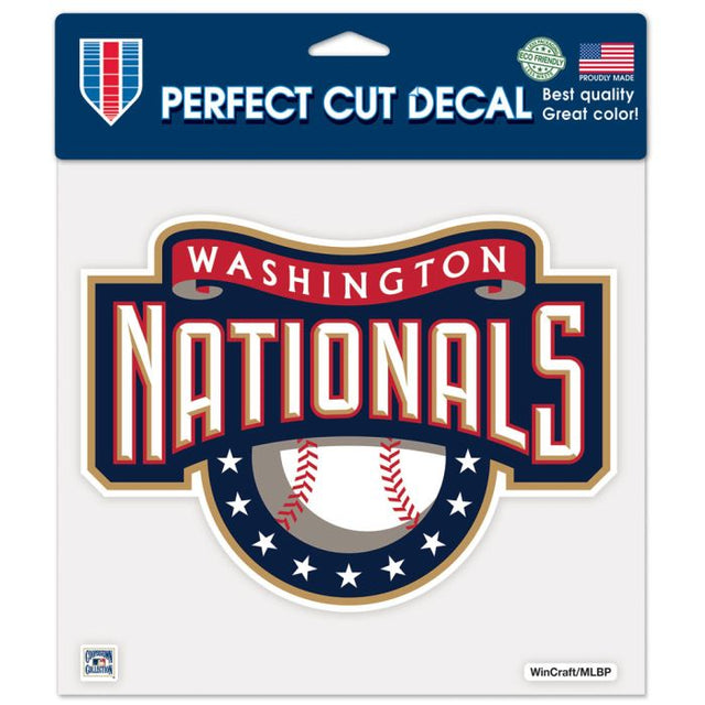 Washington Nationals / Cooperstown cooperstown Perfect Cut Color Decal 8" x 8"