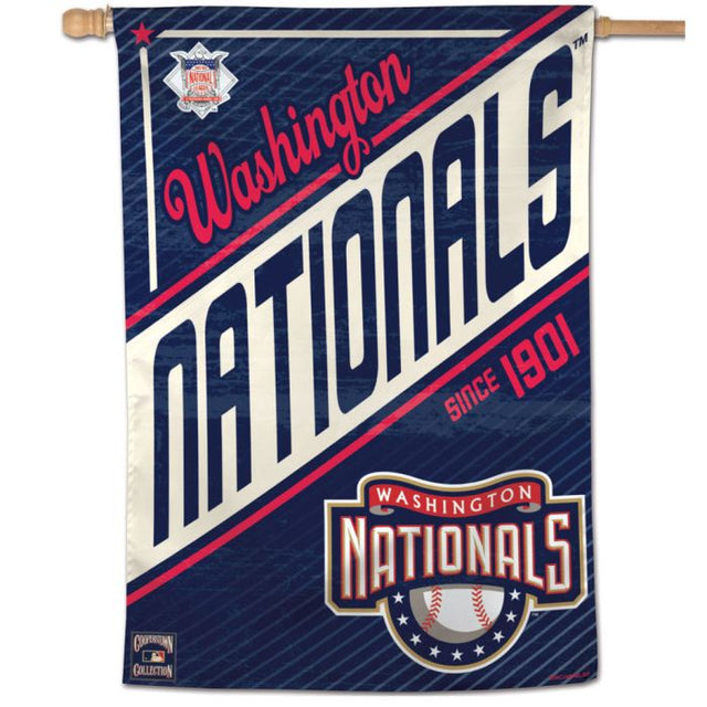 Bandera vertical de Washington Nationals/Cooperstown de Cooperstown, 28" x 40"