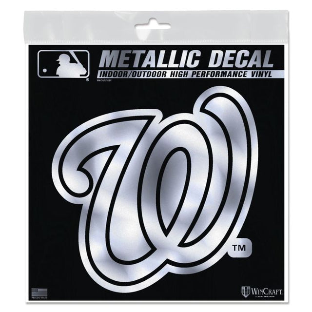 Washington Nationals Decal Metallic 6" x 6"