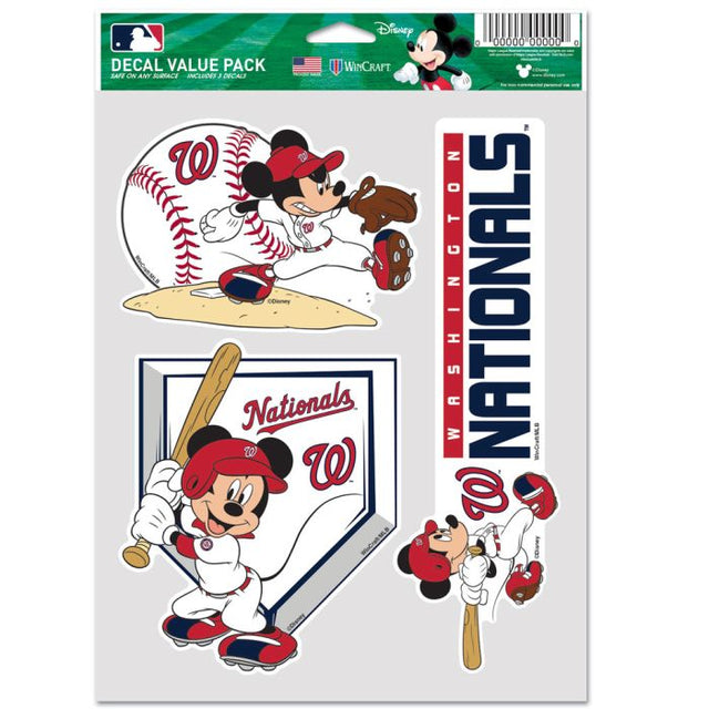 Paquete multiusos para 3 fanáticos de Washington Nationals/Disney