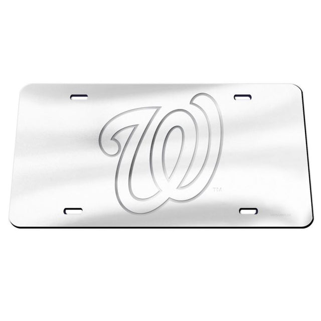 Placas de matrícula clásicas acrílicas FROST de Washington Nationals