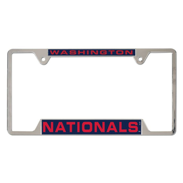 Washington Nationals Inlaid Metal Lic Plt Frame 4 tab