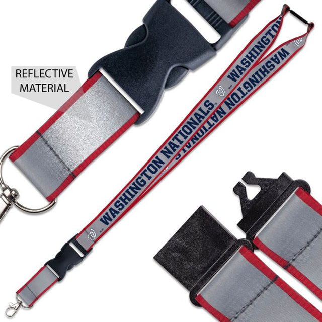 Washington Nationals Lanyard w/ Buckle Reflective 1"