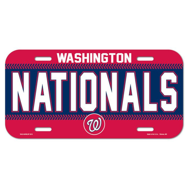 Washington Nationals License Plate