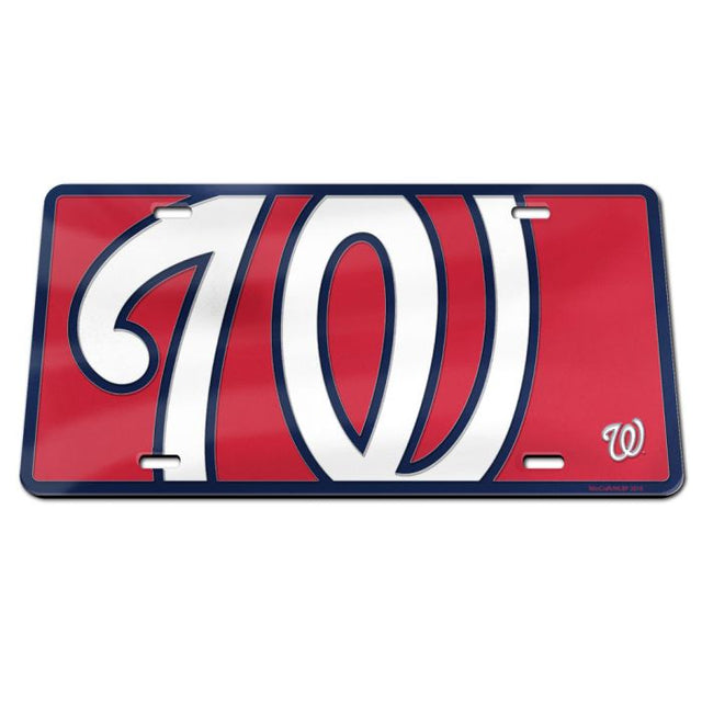 Washington Nationals MEGA Specialty Acrylic License Plate