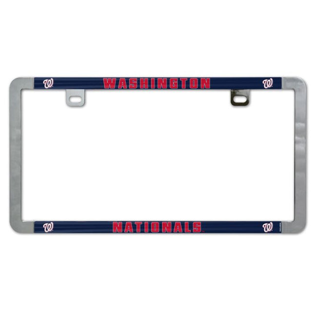 Washington Nationals Metal Lic. Plate Frame Slim