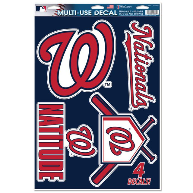 Calcomanía multiusos de Washington Nationals, 11" x 17"