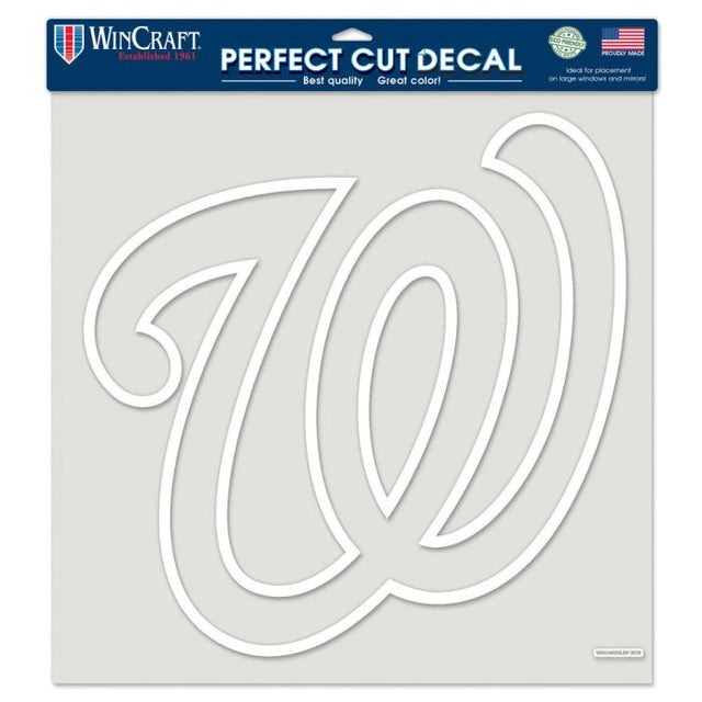 Calcomanía de corte perfecto de Washington Nationals de 17" x 17"