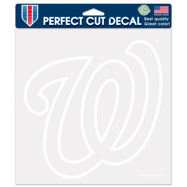 Calcomanías de corte perfecto de Washington Nationals de 8" x 8"