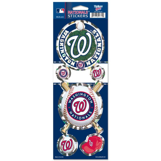 Washington Nationals Prismatic Decal 4" x 11"