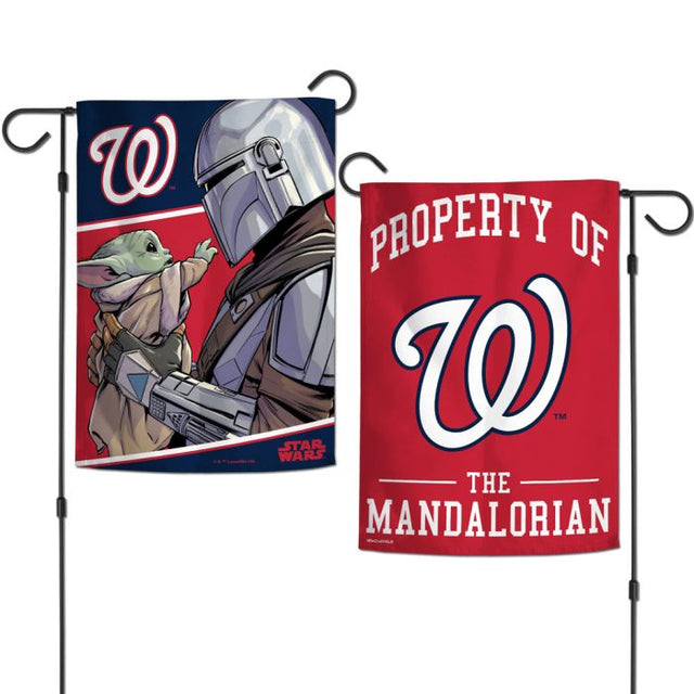 Washington Nationals / Star Wars Mandalorian Garden Flags 2 sided 12.5" x 18"