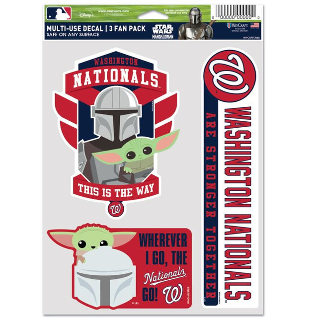 Washington Nationals / Star Wars Mandalorian Multi Use 3 Fan Pack