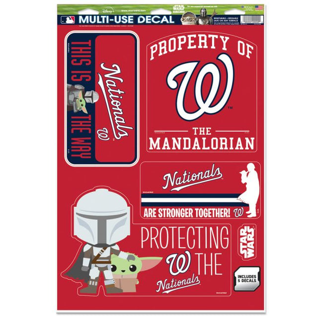 Washington Nationals / Star Wars Mandalorian Multi-Use Decal 11" x 17"