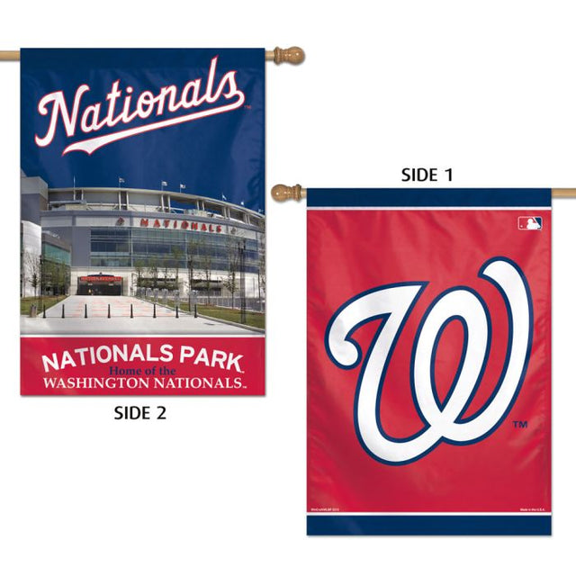 Washington Nationals Vertical Flag 2 Sided 28" x 40"