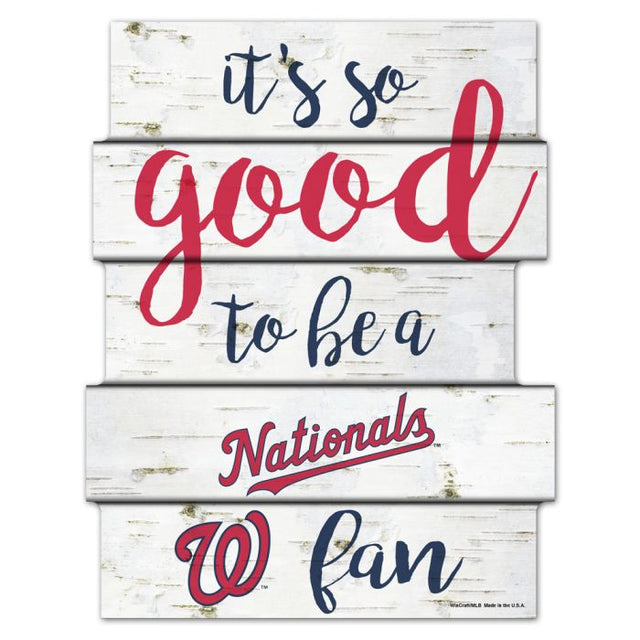 Washington Nationals birch Wood Sign 11"X14"